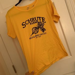 NWT! Zaful Yellow Schrute Farms T-shirt
